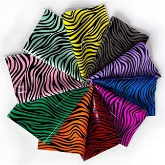 Syntetická kožená kožená zebra vzorec PU kůže pro tašky